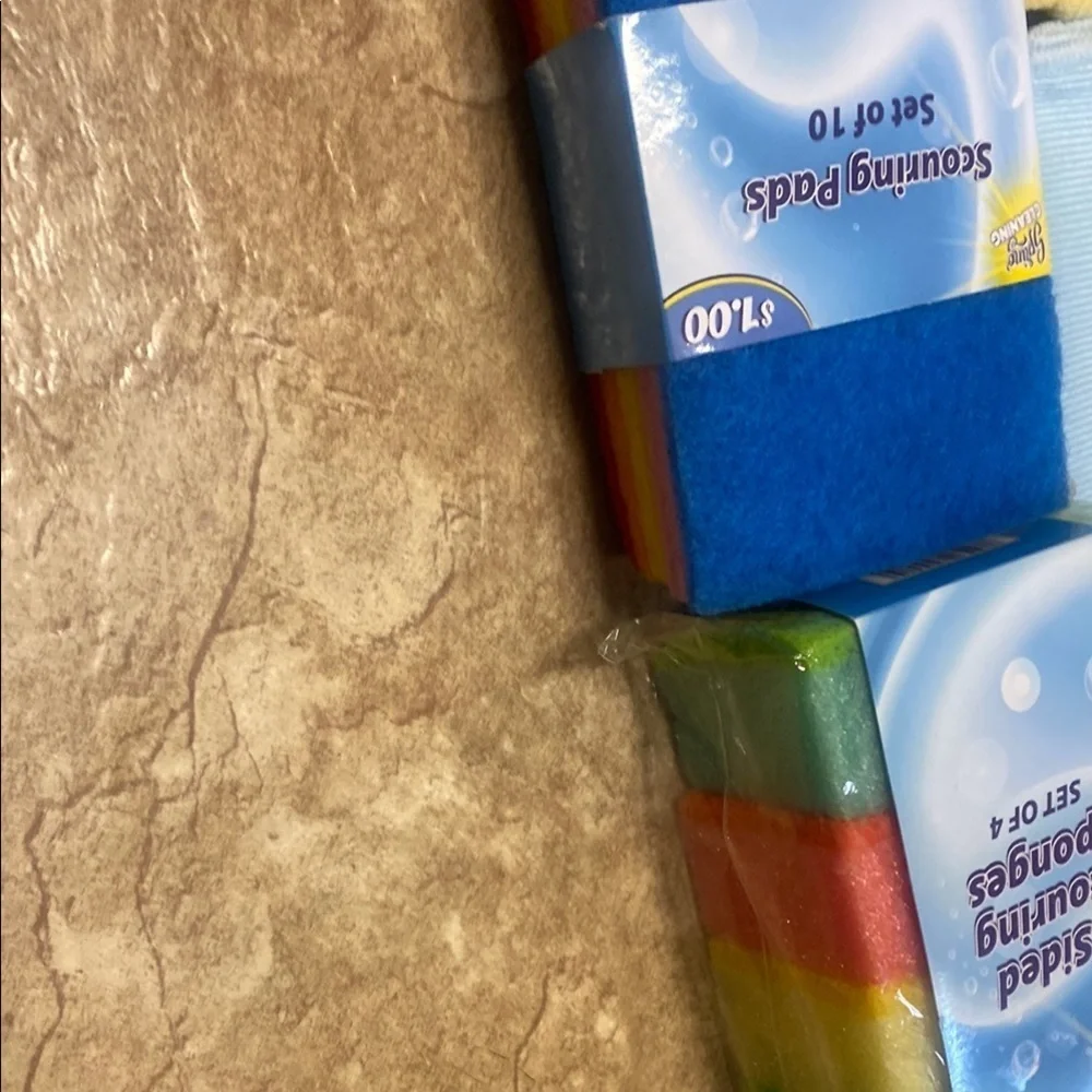Microfiber Cleaning Cloth Set -  NWT Scrubbing  Extra Long Gloves Dusting